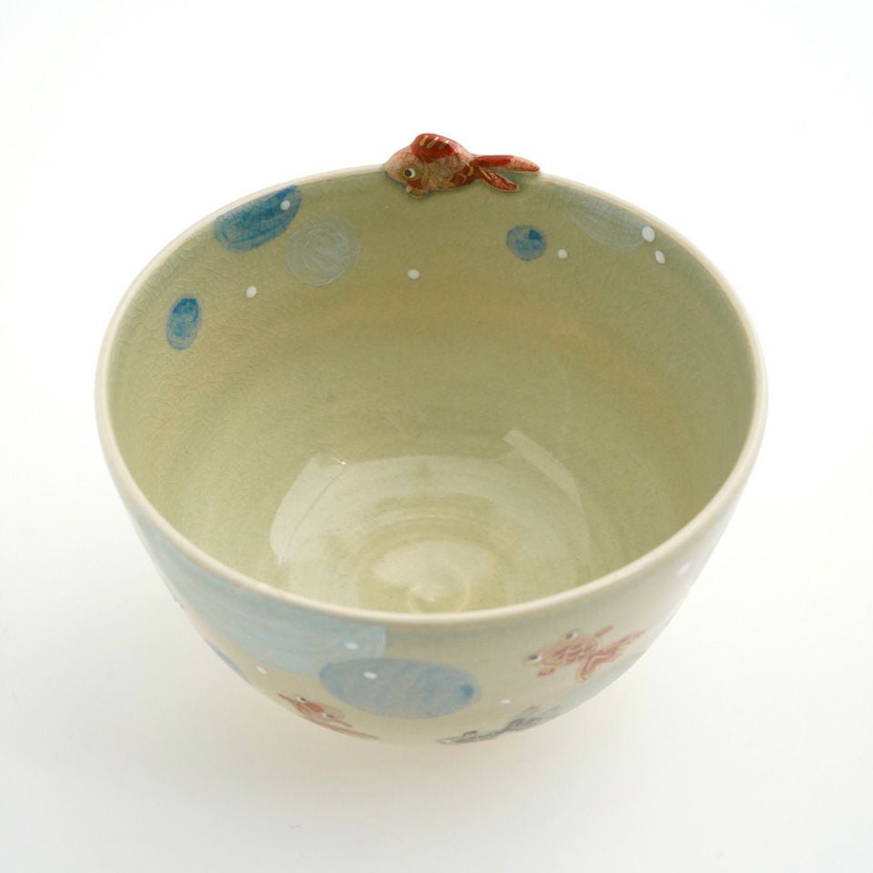 京焼・清水焼（京都府） 【京焼・清水焼】金魚 抹茶碗〈1個〉 |皿や鉢