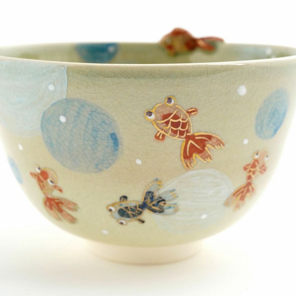 京焼・清水焼（京都府） 【京焼・清水焼】金魚 抹茶碗〈1個〉 |皿や鉢
