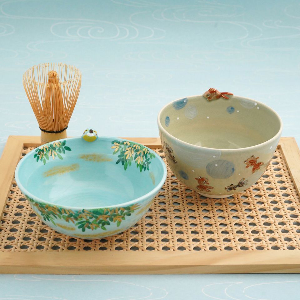 京焼・清水焼（京都府） 【京焼・清水焼】金魚 抹茶碗〈1個〉 |皿や鉢