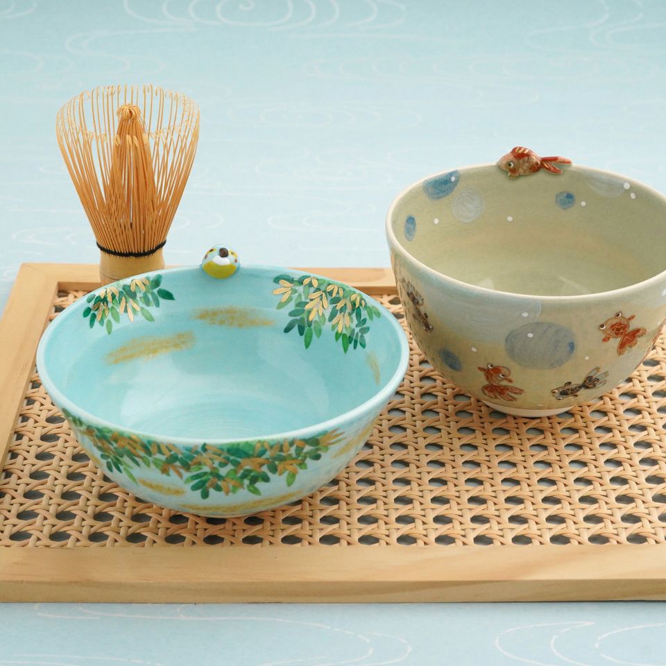 京焼・清水焼（京都府） 【京焼・清水焼】かわせみ 抹茶碗〈1個〉 |皿