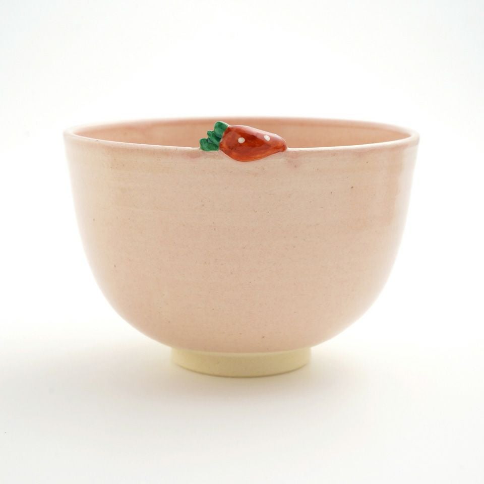 京焼・清水焼（京都府） 【京焼・清水焼】いちご 抹茶碗〈1個〉 |皿や