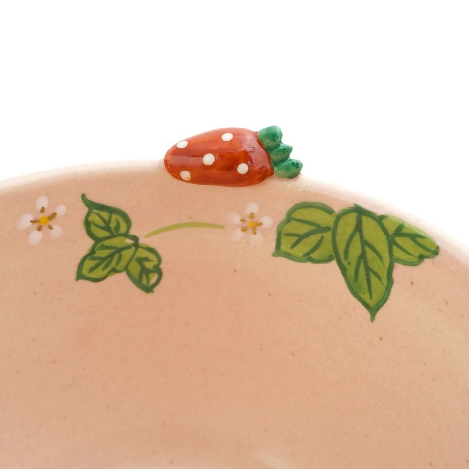 京焼・清水焼（京都府） 【京焼・清水焼】いちご 抹茶碗〈1個〉 |皿や