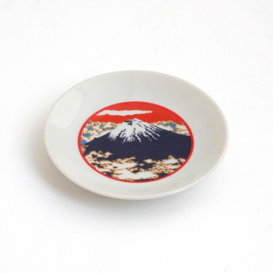 アート村×たち吉 アート村×たち吉 雲の間に見えた富士山 小皿〈1枚