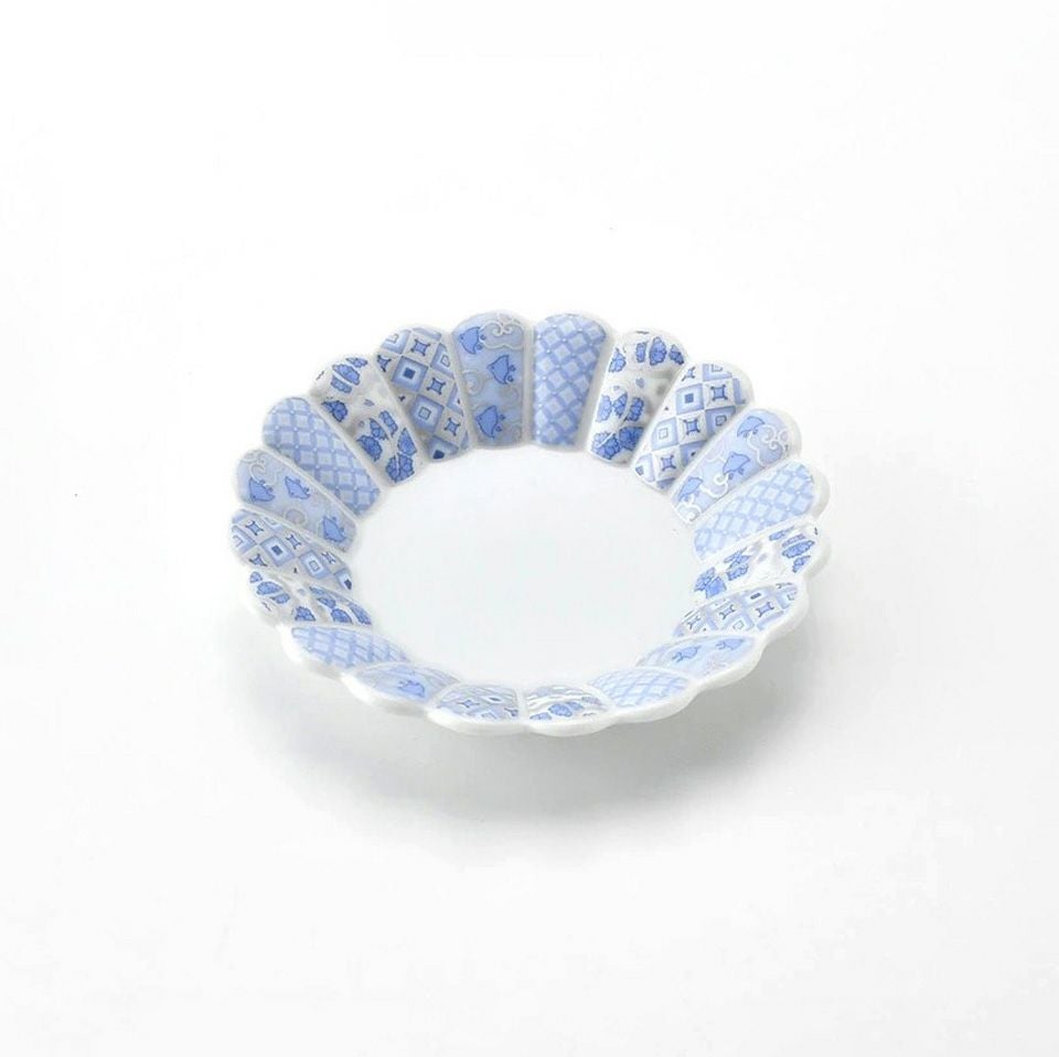 花離宮シリーズ 【波佐見焼】花離宮 楕円皿 小（ブルー）〈1枚〉 |皿や