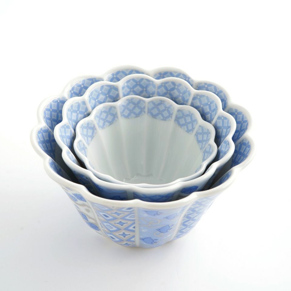 花離宮シリーズ 【波佐見焼】花離宮 7.5cm ボウル（ブルー）〈1個