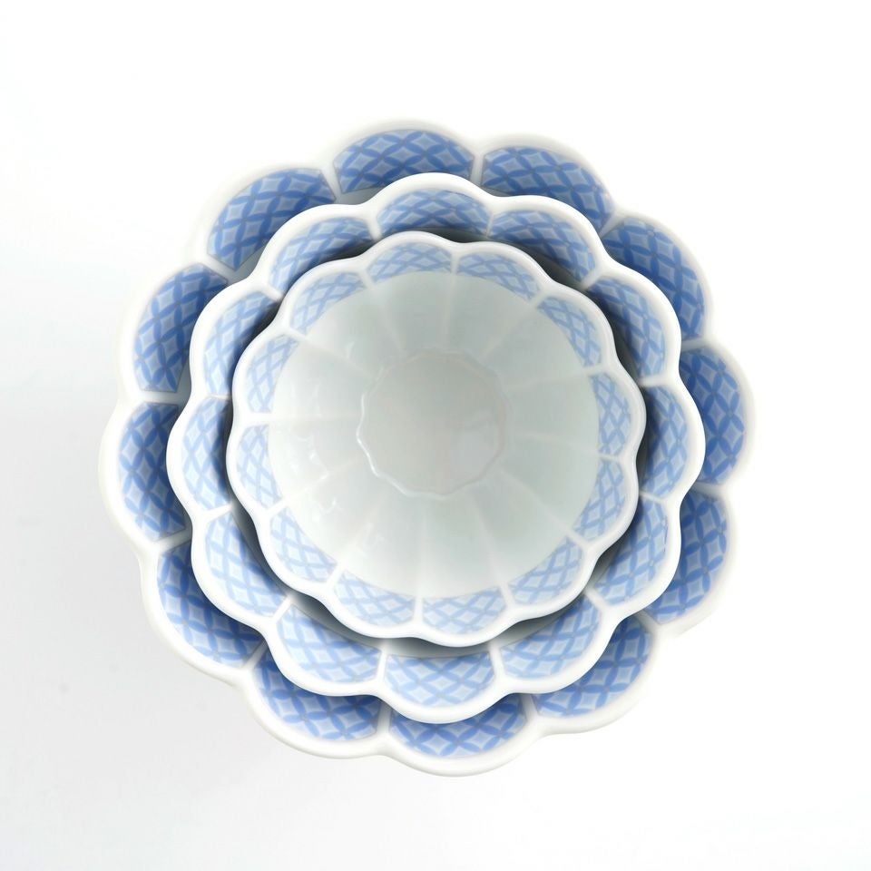 花離宮シリーズ 【波佐見焼】花離宮 7.5cm ボウル（ブルー）〈1個