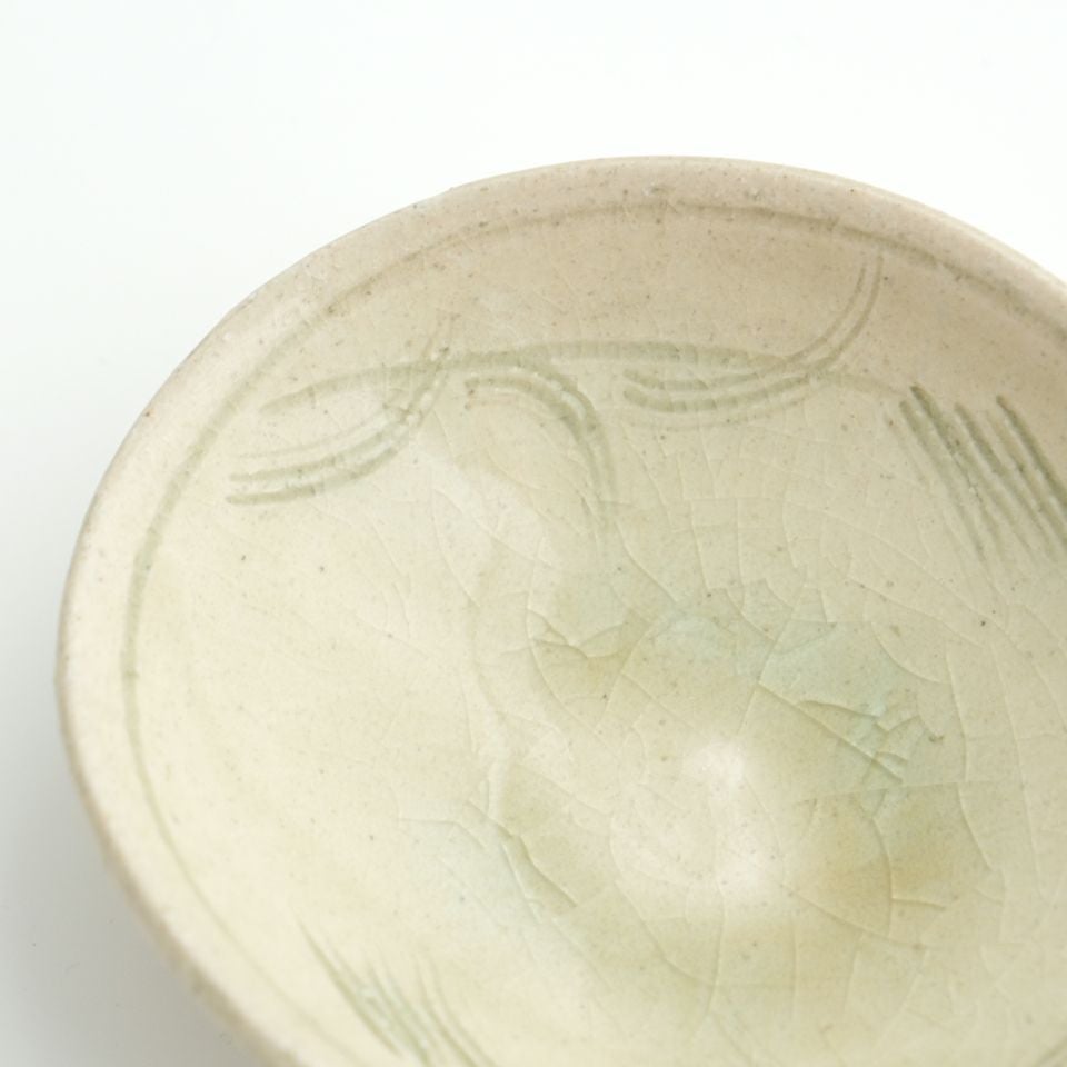 灰釉草文（はいゆうそうもん） 単品 灰釉草文 刺身小付〈1個〉 美濃焼