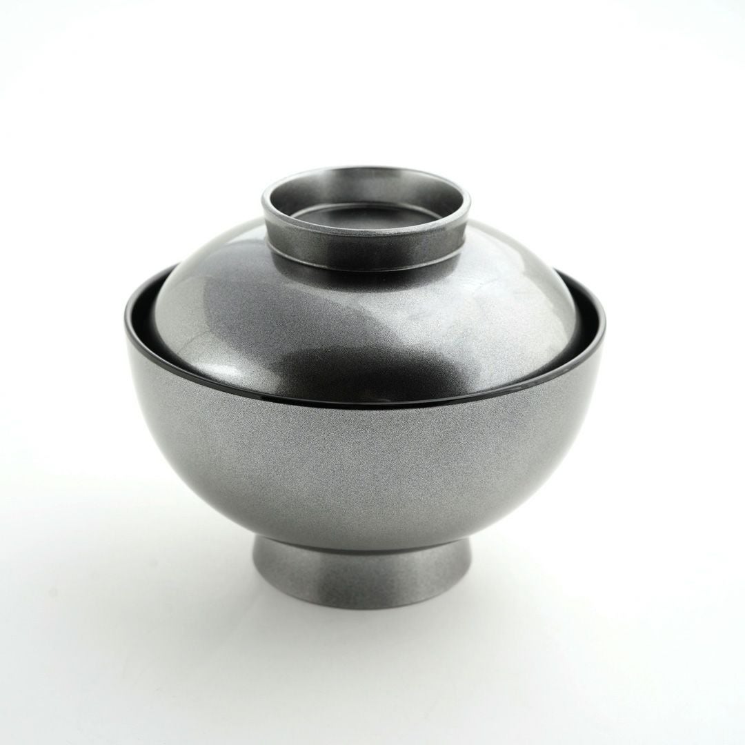 和モダン漆器 【越前塗】日月雑煮椀（黒）〈1個〉 |皿や鉢など和食器の