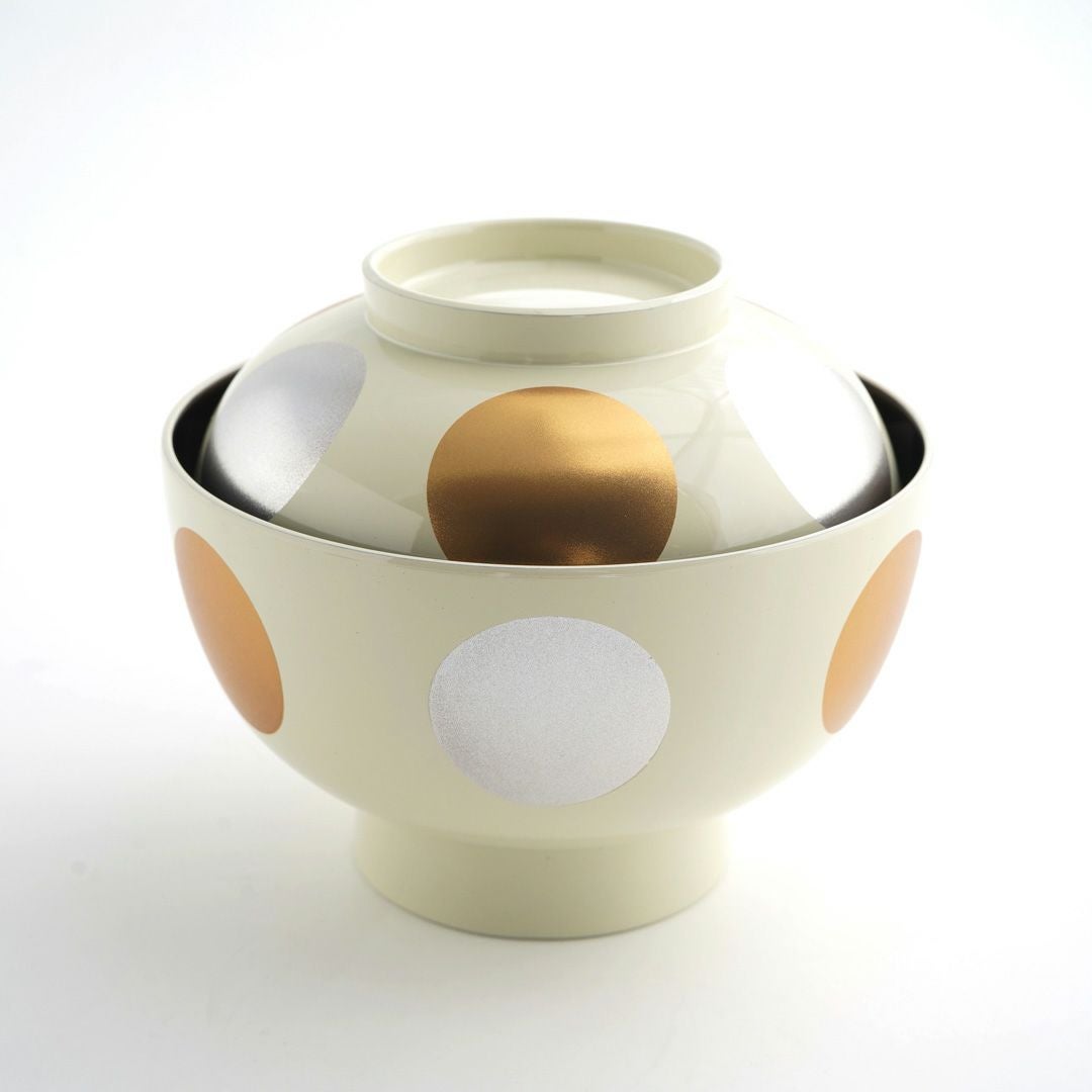 和モダン漆器 【越前塗】日月雑煮椀(白内黒)〈1個〉 |皿や鉢など和 和モダン漆器 【越前塗】日月雑煮椀(白内黒)〈1個〉 |皿や鉢など和