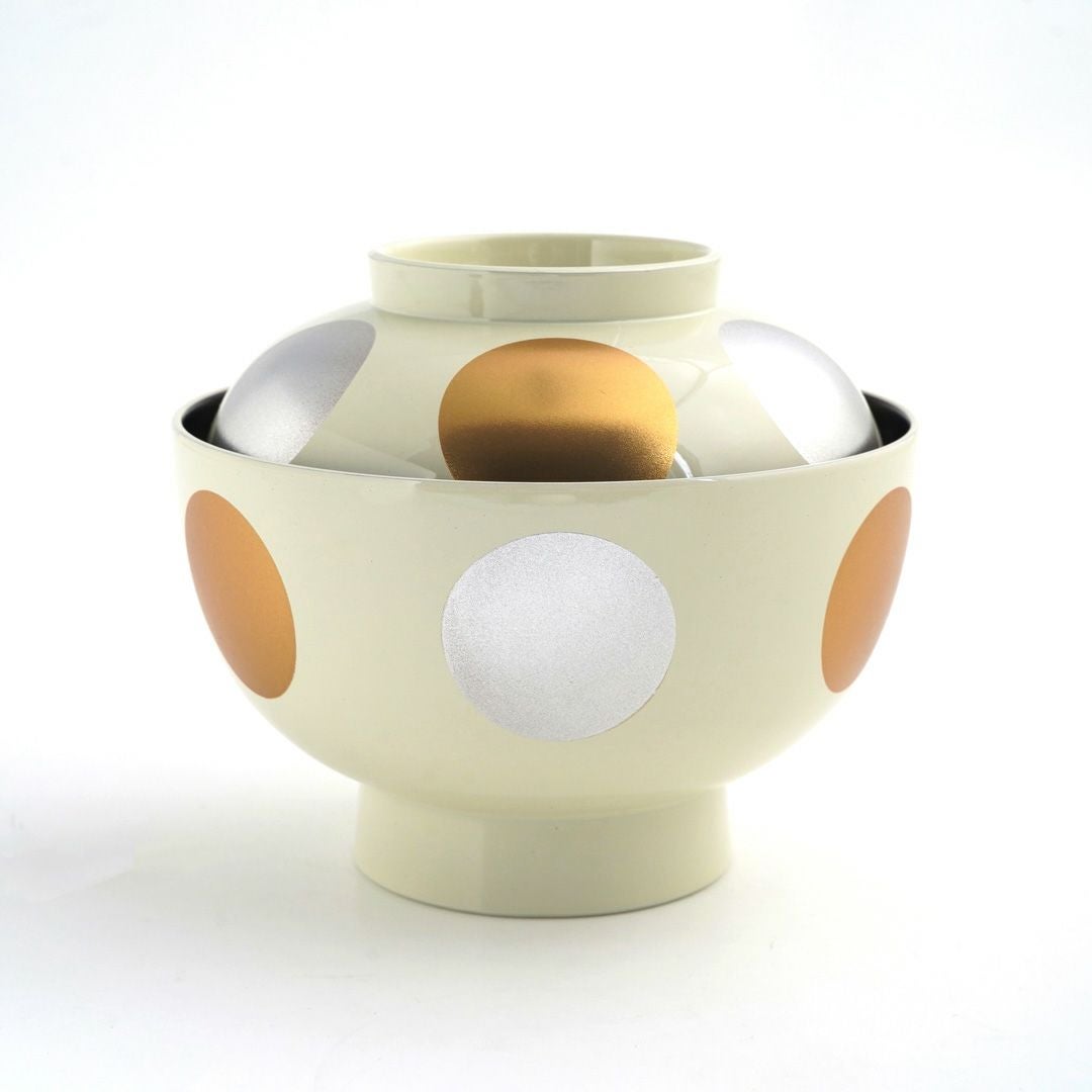 和モダン漆器 【越前塗】日月雑煮椀（白内黒）〈1個〉 |皿や鉢など和