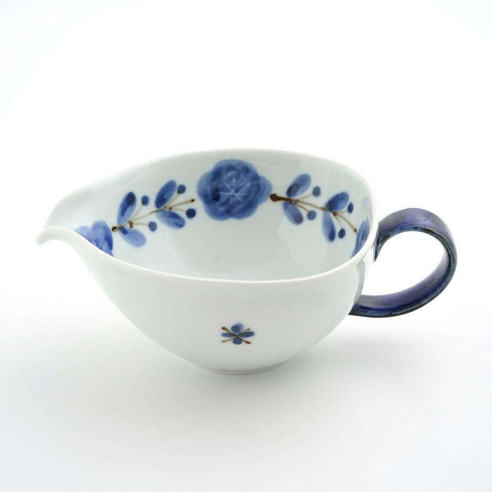 皓洋窯（こうようがま） 【皓洋窯】染付錆花つなぎ 片口マルチカップ