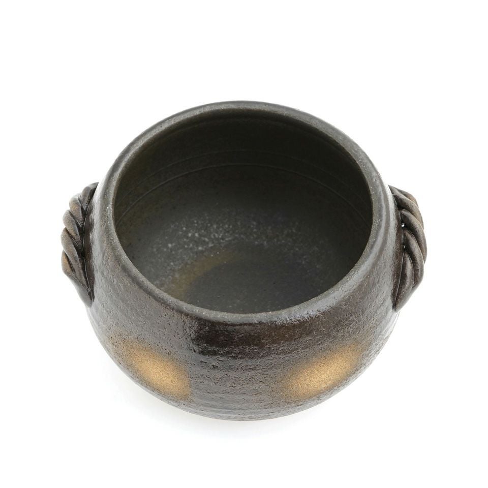 萬古焼（三重県） 【萬古焼】黒吹ごはん鍋 3合（直火のみ）〈1個〉 |皿