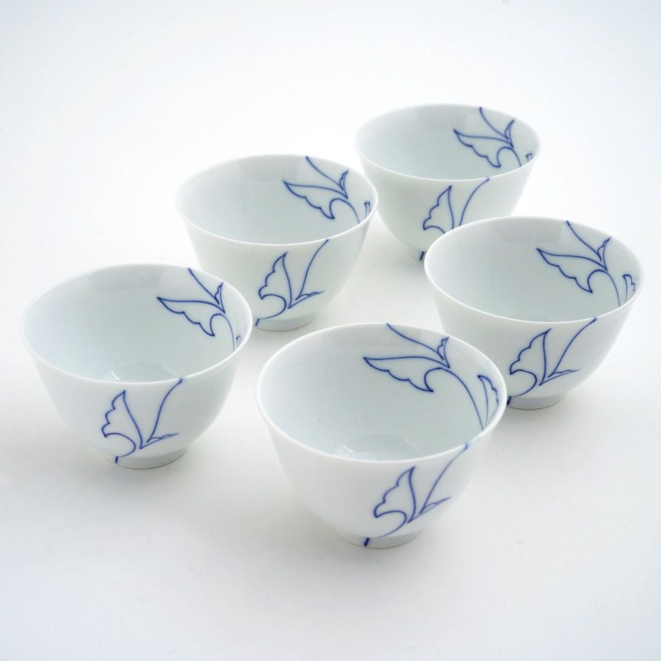 たち吉 お茶呑茶碗＋茶托 5個セット 瑞鶴 【公式通販】