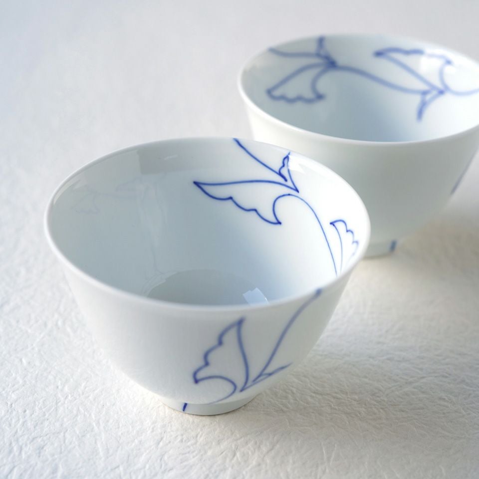 シリーズ以外・その他 【おまとめSALE】呉須線唐草 煎茶揃〈5個