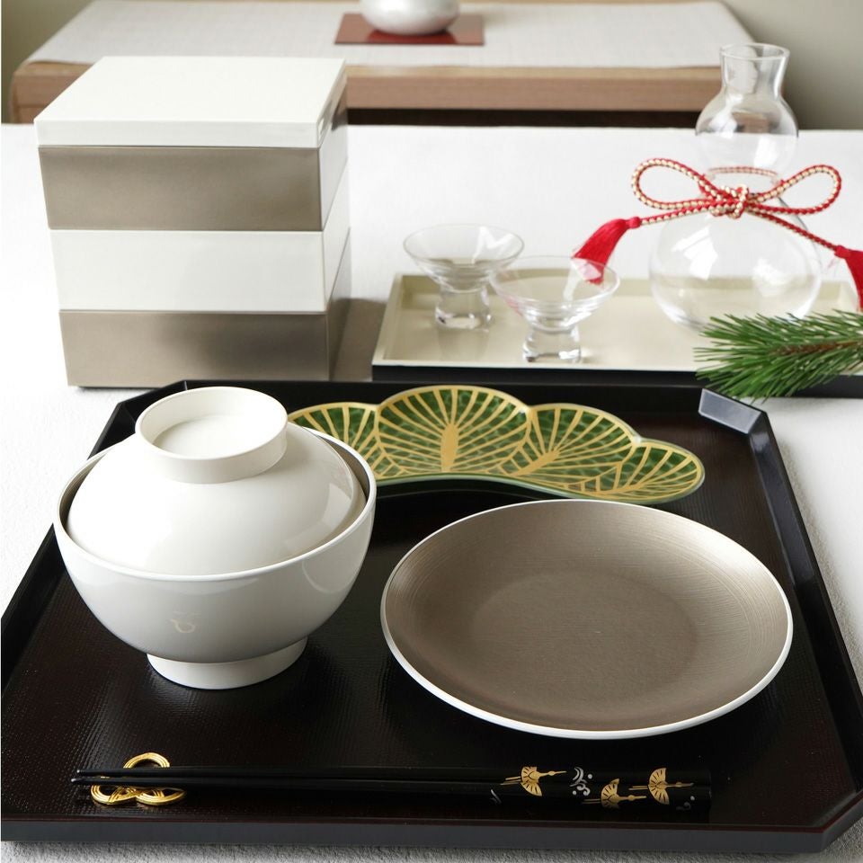 シリーズ以外・その他 SHIRONERI 雑煮椀 シルバー〈1個〉 越前塗 |皿や