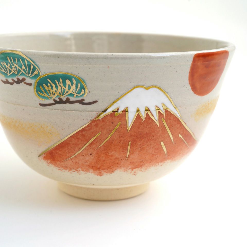京焼・清水焼（京都府） 【京焼・清水焼】富士山 松 抹茶碗〈1個〉 |皿