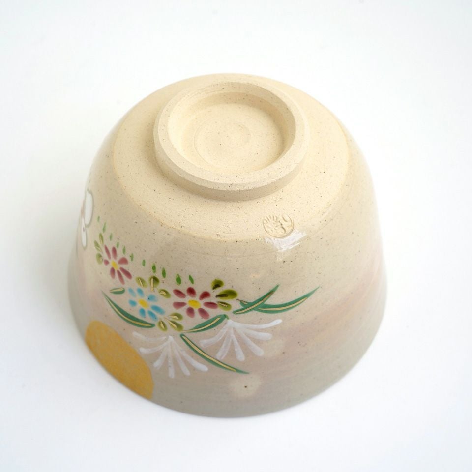 京焼・清水焼（京都府） 【京焼・清水焼】月見うさぎ 抹茶碗〈1個