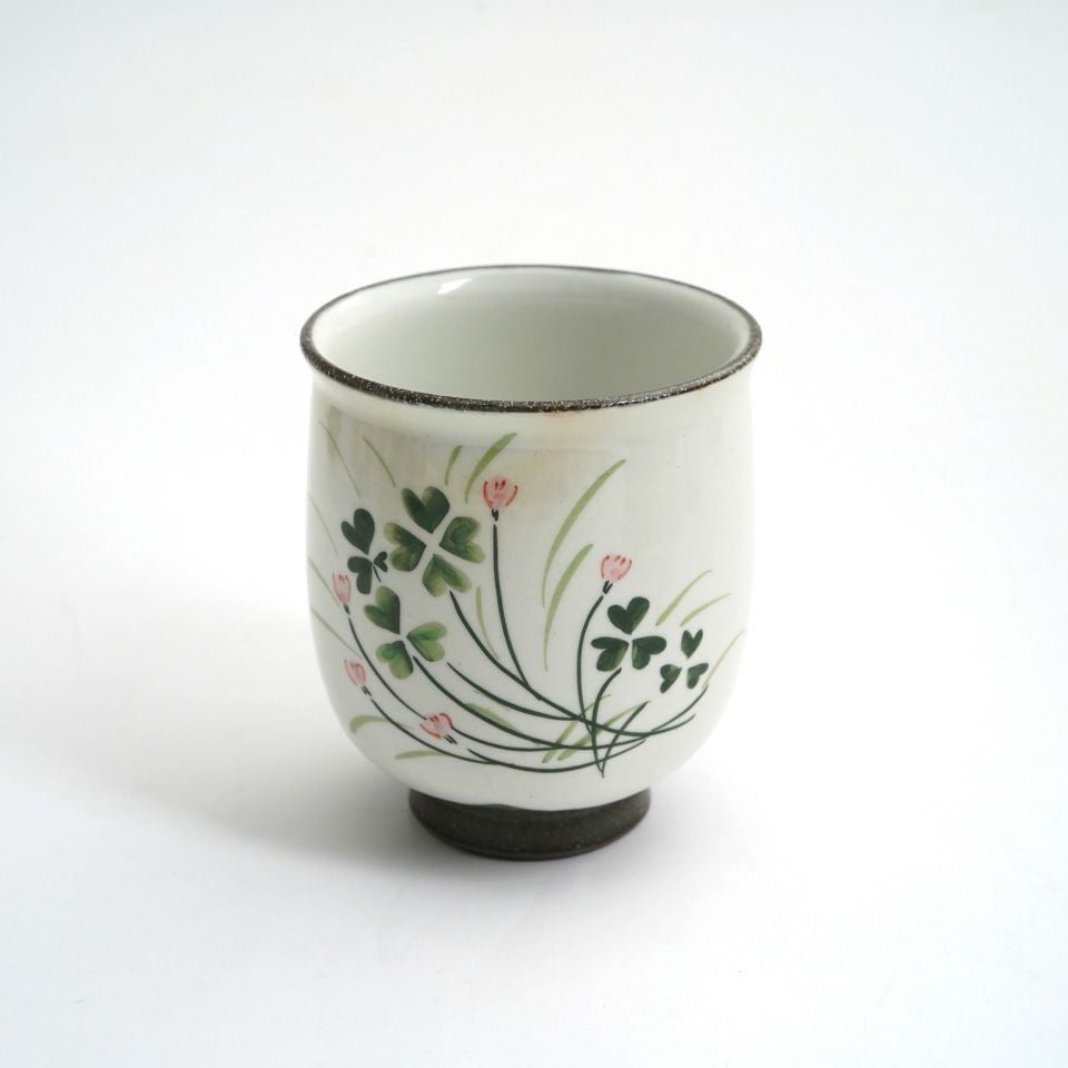 T*o様 京焼　色絵ワラビ茶碗　　新品 新品】茶道具 仁清写 蔦絵 茶碗 田中方円 共箱 京焼 つた 秋 紅葉 色絵