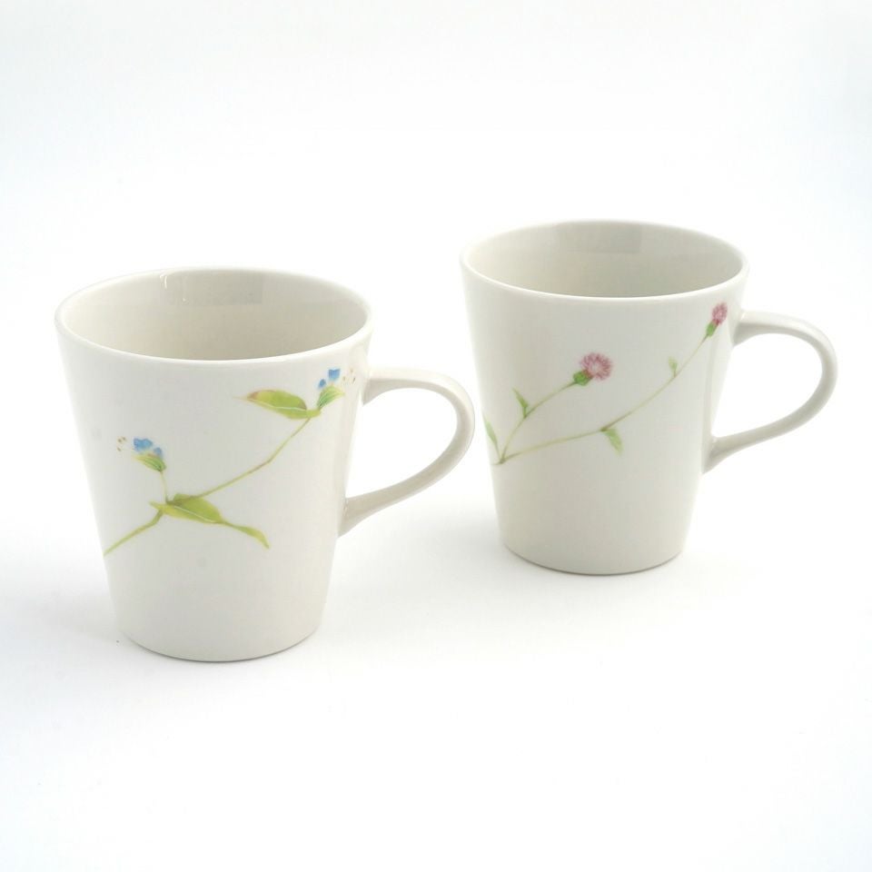 シリーズ以外・その他 【おまとめSALE】草花 ペアマグ〈2個〉美濃焼
