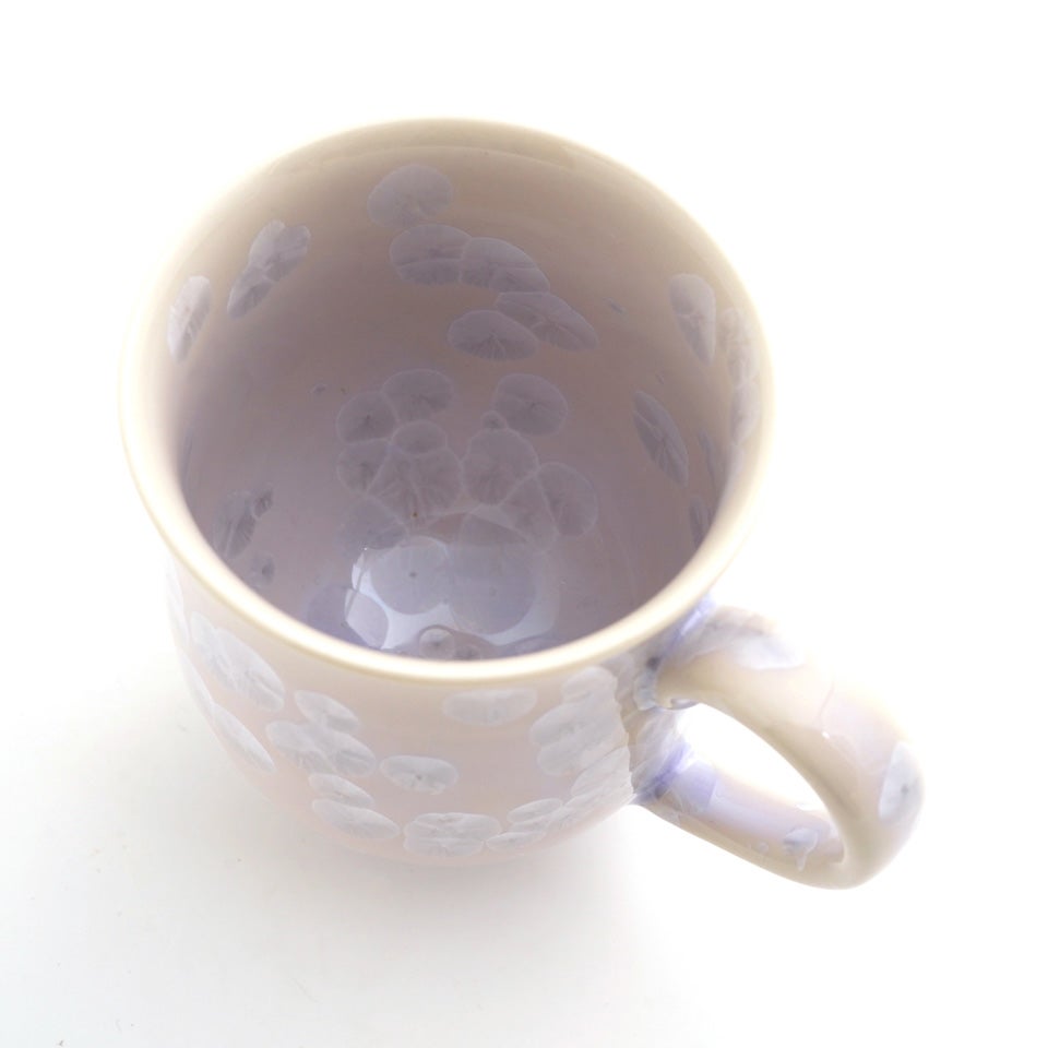 花結晶 【京焼・清水焼】花結晶 ペアマグカップ（紫・ピンク）〈2個