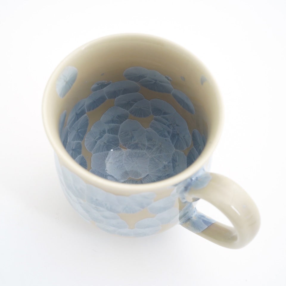 花結晶 【京焼・清水焼】花結晶 ペアマグカップ（銀花・金花）〈2個