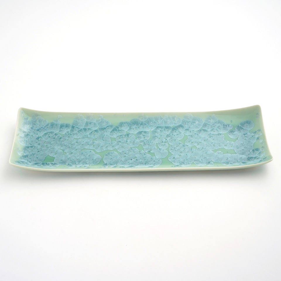 花結晶 【京焼・清水焼】花結晶 長皿（銀藤）〈1枚〉 |皿や鉢など和