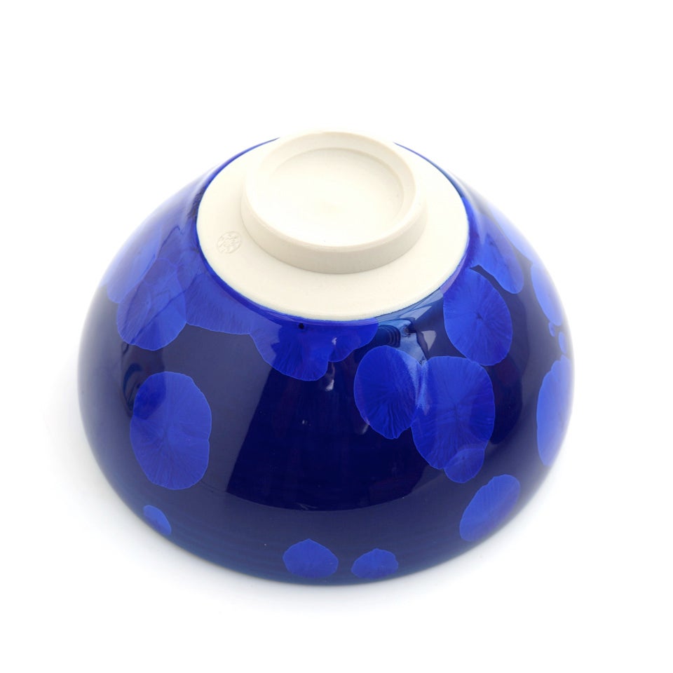 花結晶 【京焼・清水焼】花結晶（瑠璃） 抹茶碗〈1個〉 |皿や鉢など和