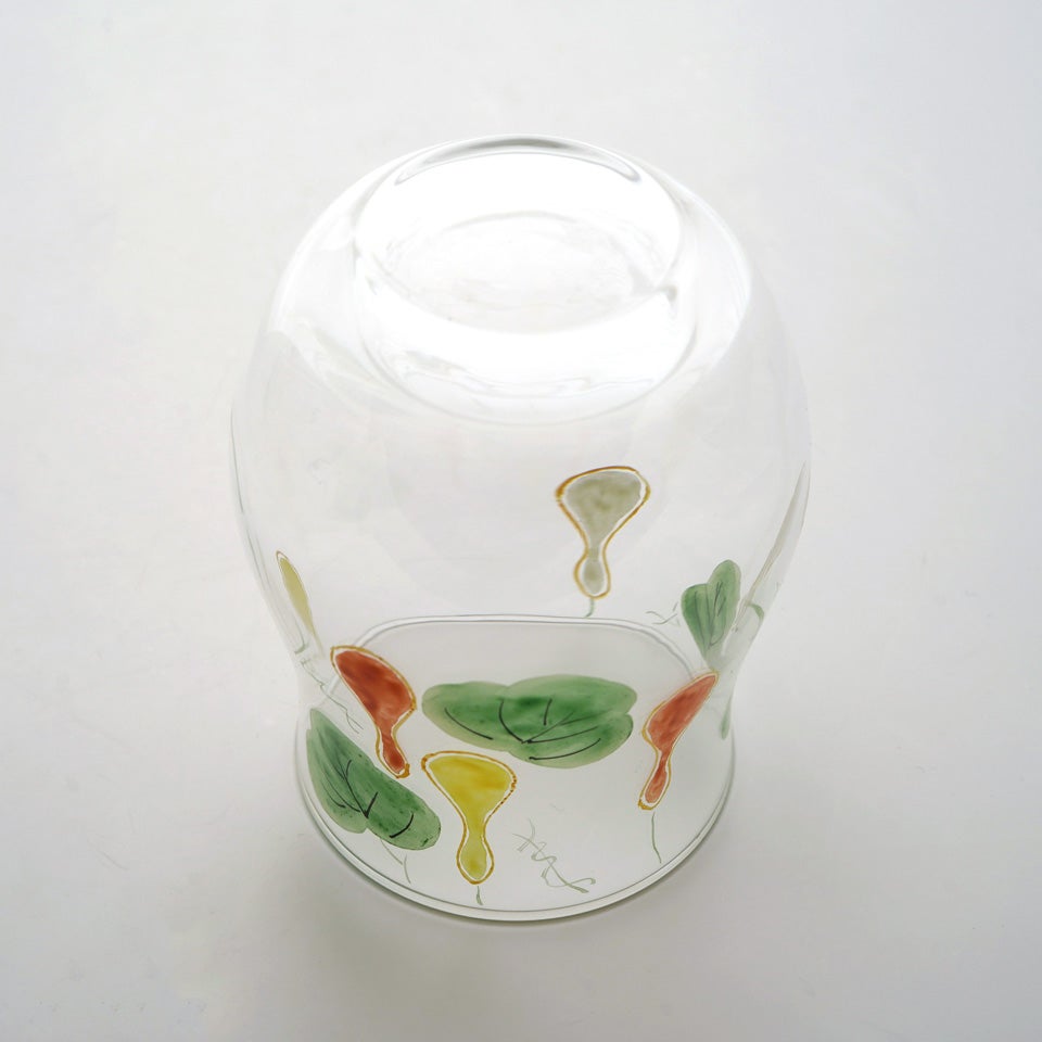 京の色絵ガラス 【京絵付け】まろやかグラス 瓢箪〈1個〉 |皿や鉢など