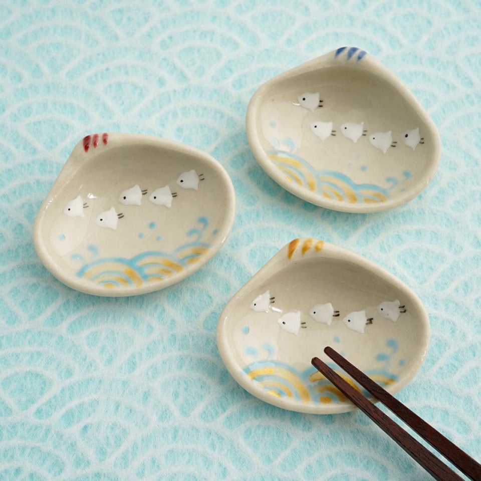 京焼・清水焼（京都府） 【京焼・清水焼】波千鳥 貝箸置〈5個〉 |皿や
