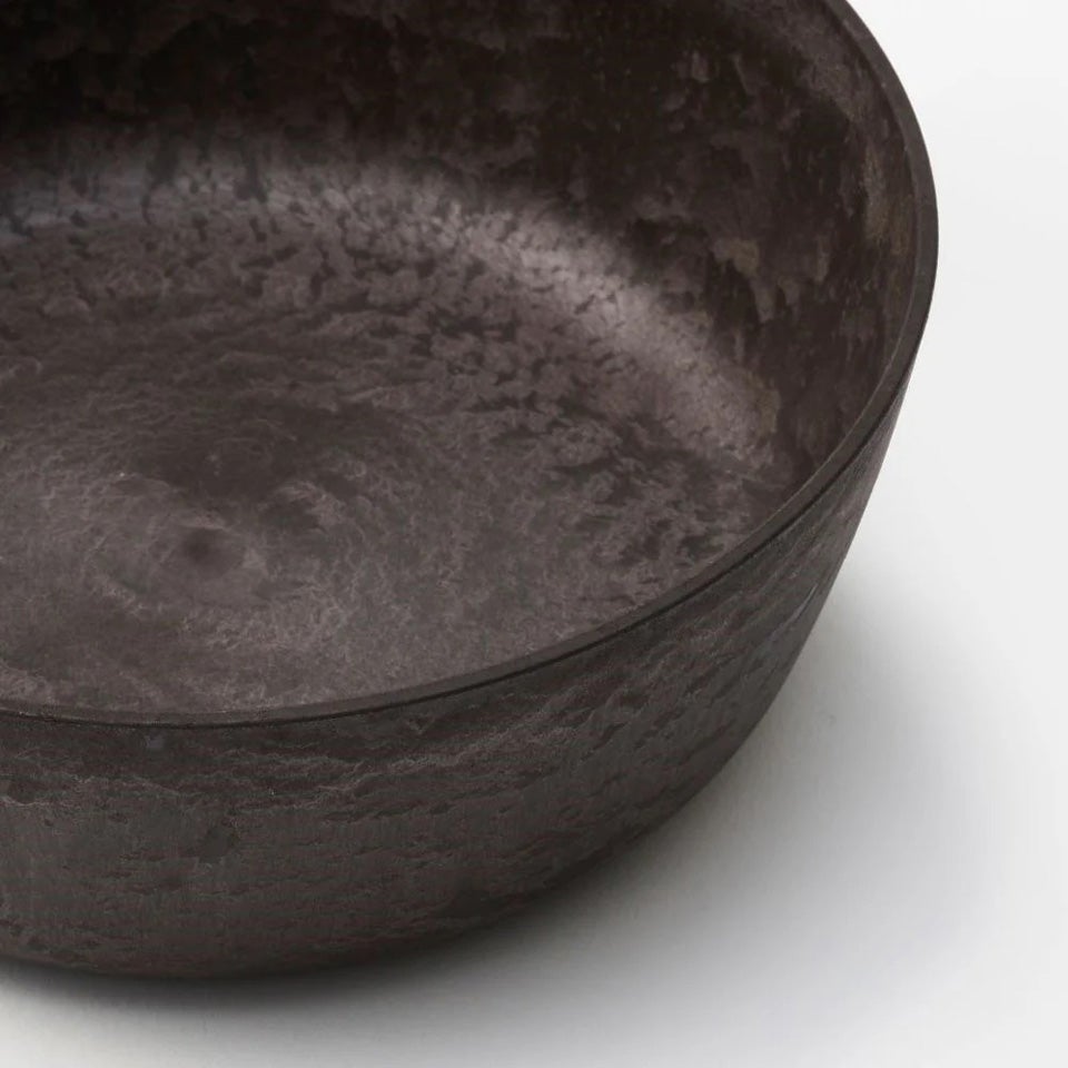 骨董７陶器の丸型ボウル 茶色と黒のグラデーション Keicondo ボール 7寸 緑 – うつわ屋まほろ