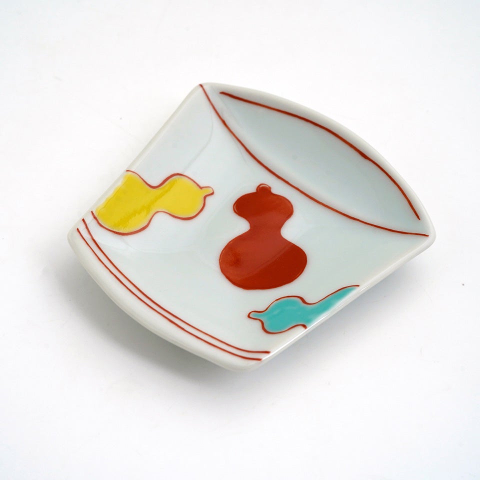 金属製デザート皿 ハンドル付 徳七窯（とくしちがま） 【徳七窯】錦瓢 そば猪口豆皿〈1枚〉 |皿や鉢