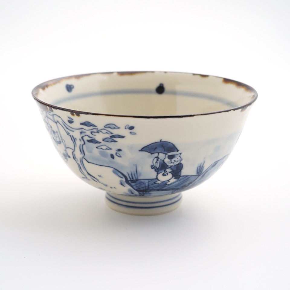 たち吉 蓋付碗 皿 にちにち 丼 茶碗 食器 器 Shima． 【Shima.】猫山水 ご飯茶碗（大）F〈1個〉 |皿や鉢など和食器