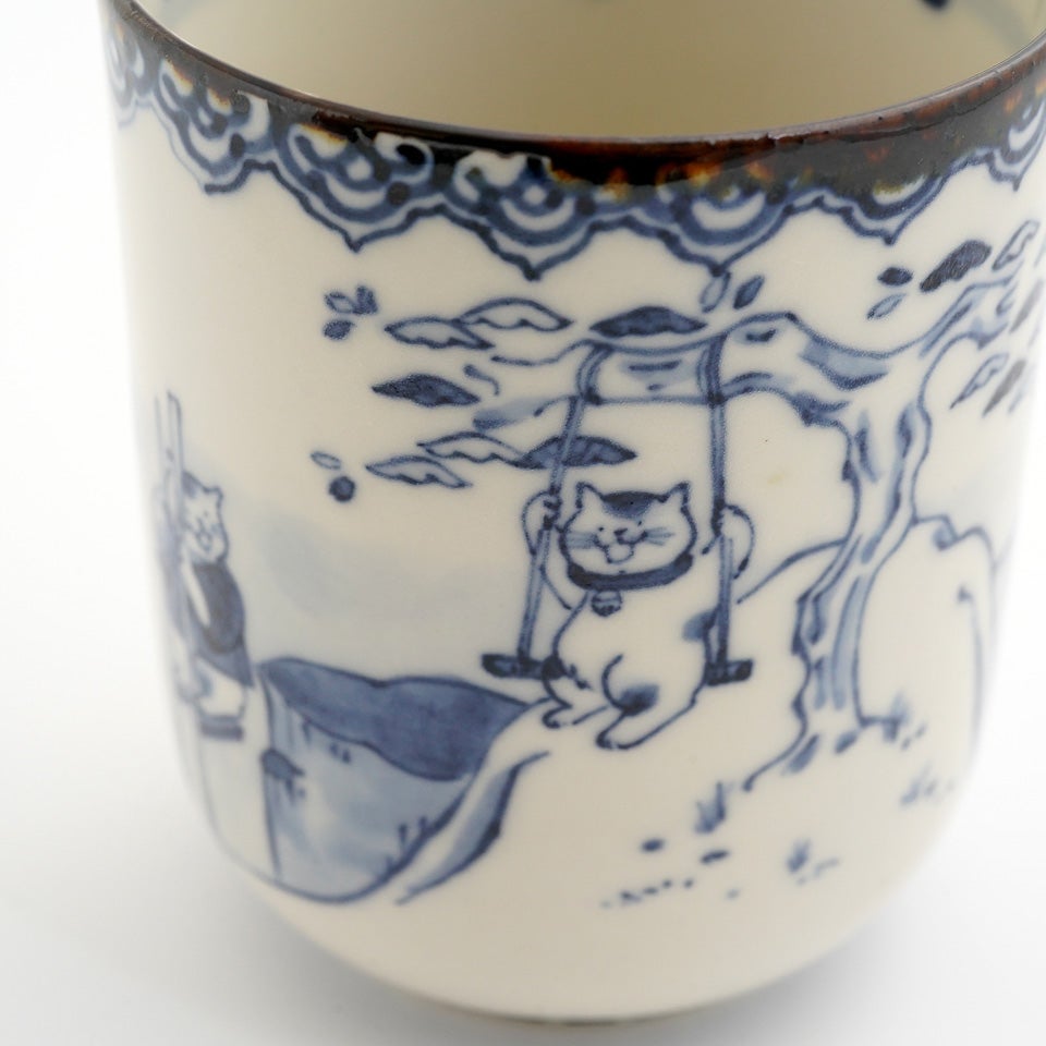 Shima． 【Shima.】猫山水 お湯のみE〈1個〉 |皿や鉢など和食器の通販