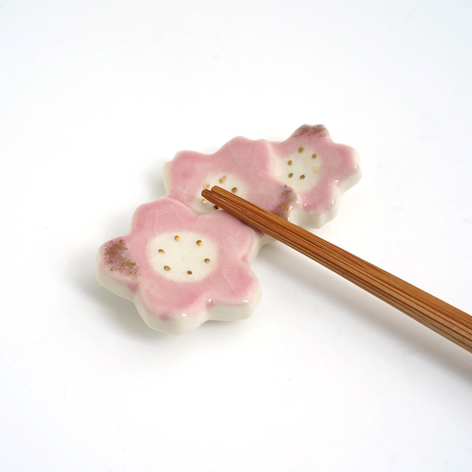 シリーズ以外・その他 【おまとめSALE】桜がさね 箸置〈5個〉 瀬戸焼