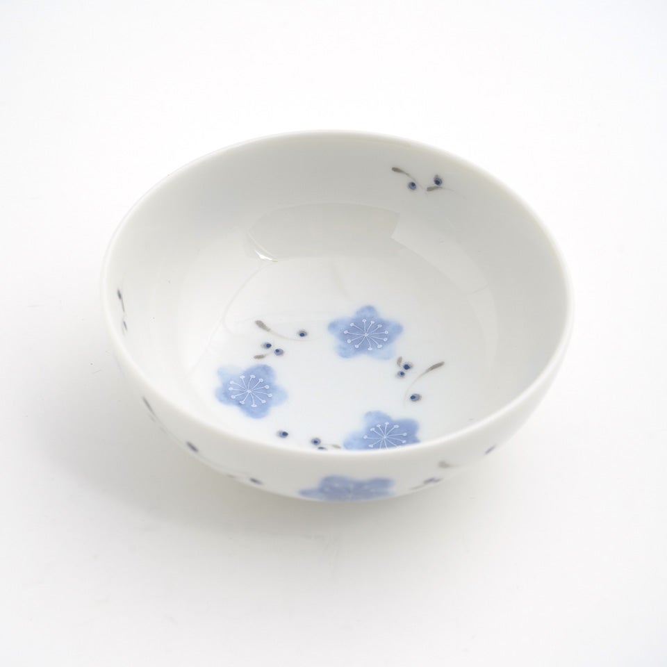 シリーズ以外・その他 【おまとめSALE】草花文様 ペア豆鉢（梅P・B