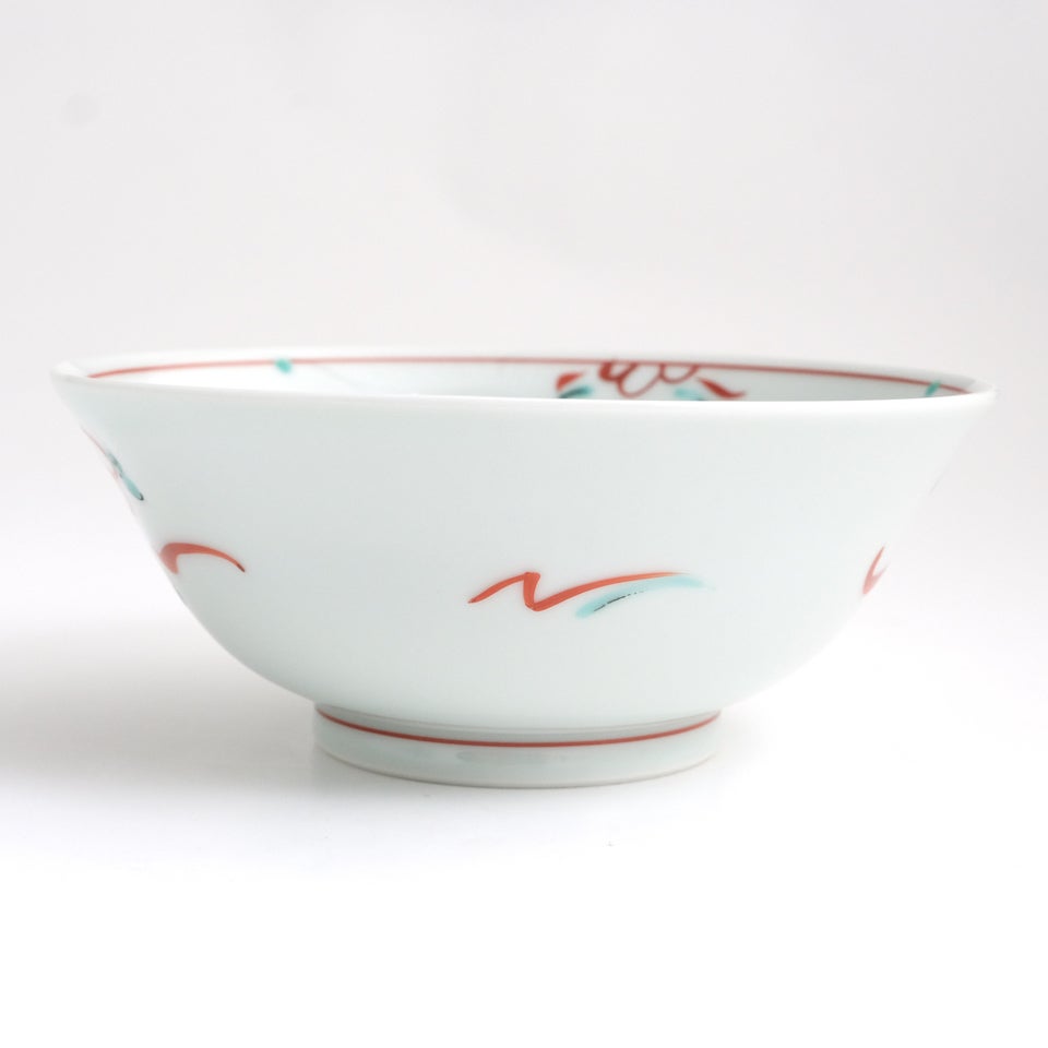 のっけ茶碗 のっけ茶碗 花赤絵〈1個〉波佐見焼 |皿や鉢など和食器の