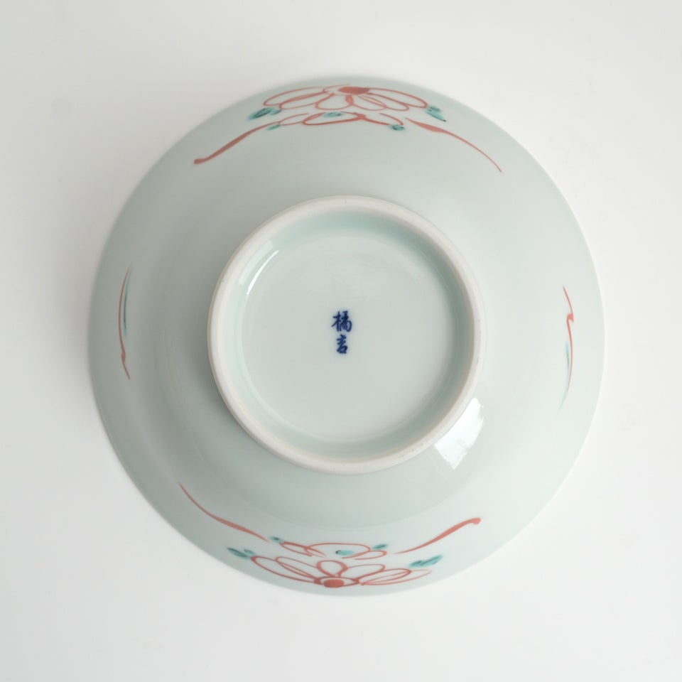 のっけ茶碗 のっけ茶碗 花赤絵〈1個〉波佐見焼 |皿や鉢など和食器の