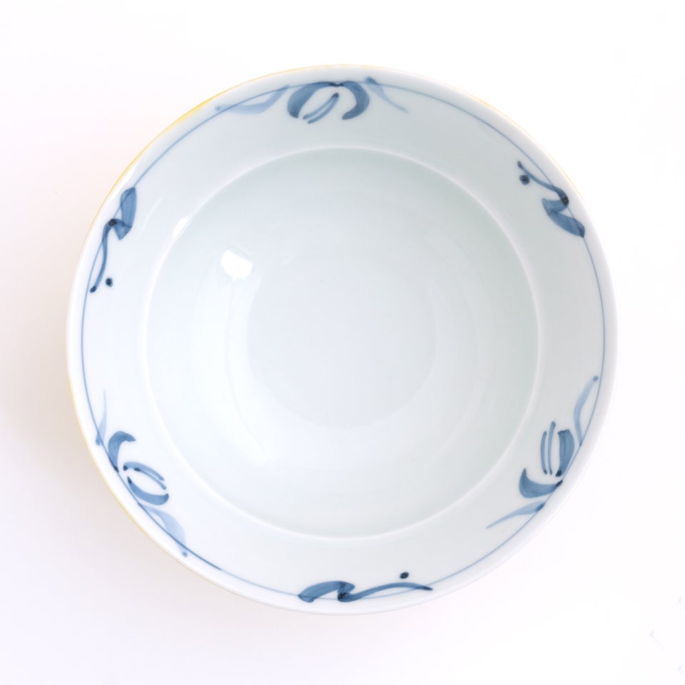 のっけ茶碗 のっけ茶碗 黄地草花〈1個〉波佐見焼 |皿や鉢など和食器の