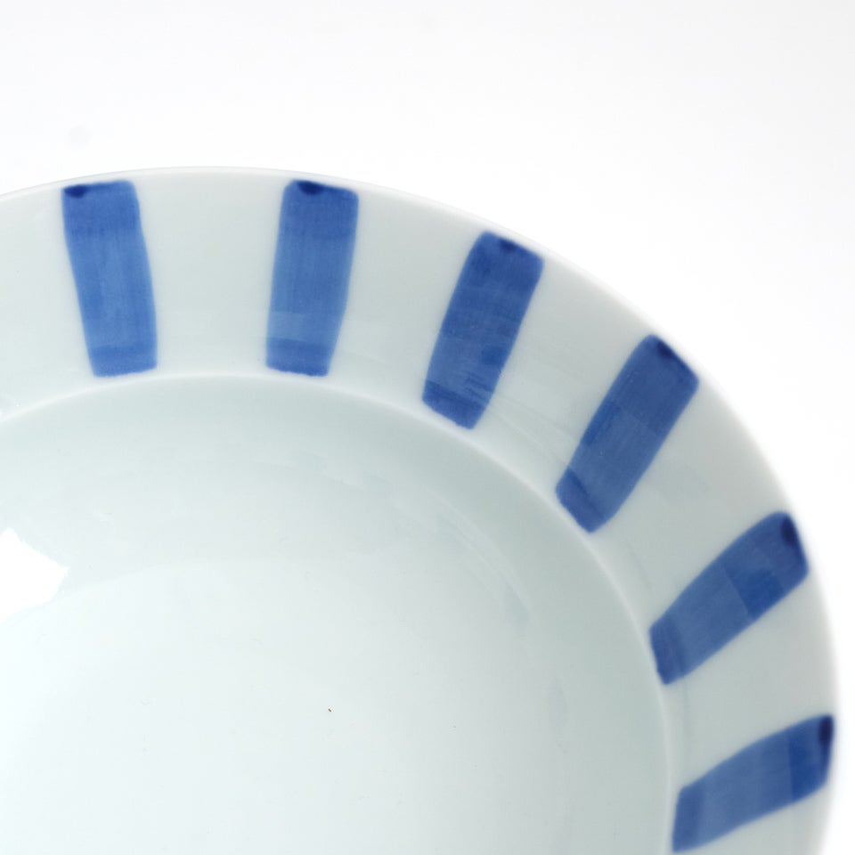 のっけ茶碗 のっけ茶碗 格子 青〈1個〉波佐見焼 |皿や鉢など和食器の