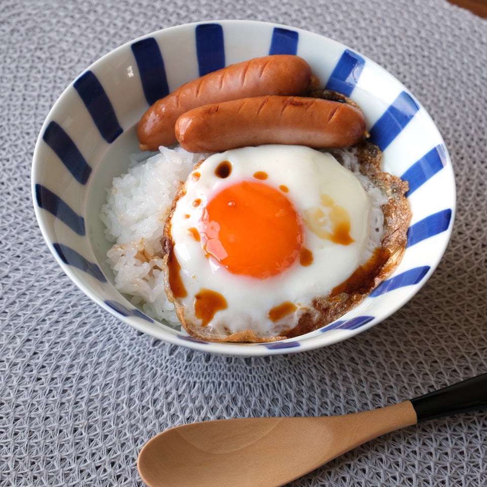 のっけ茶碗 のっけ茶碗 格子 青〈1個〉波佐見焼 |皿や鉢など和食器の