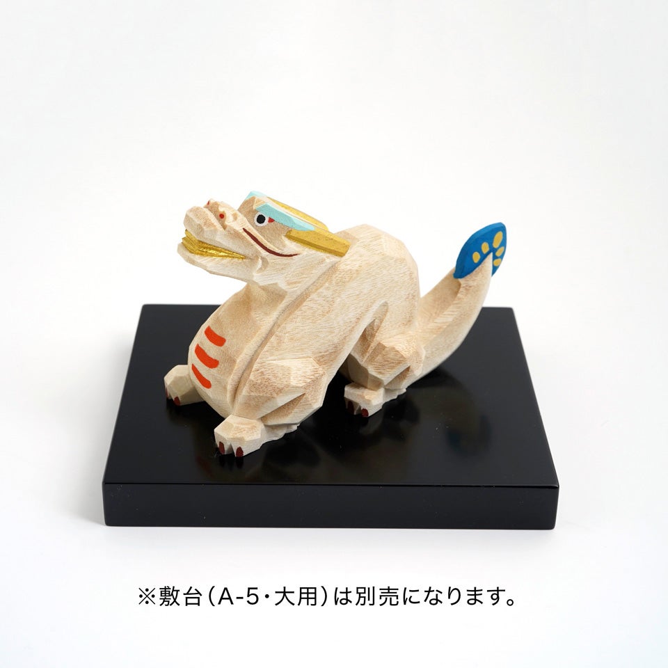 奈良一刀彫の里を訪ねて 受注制作【高橋勇二】干支 辰（大）木地〈1個