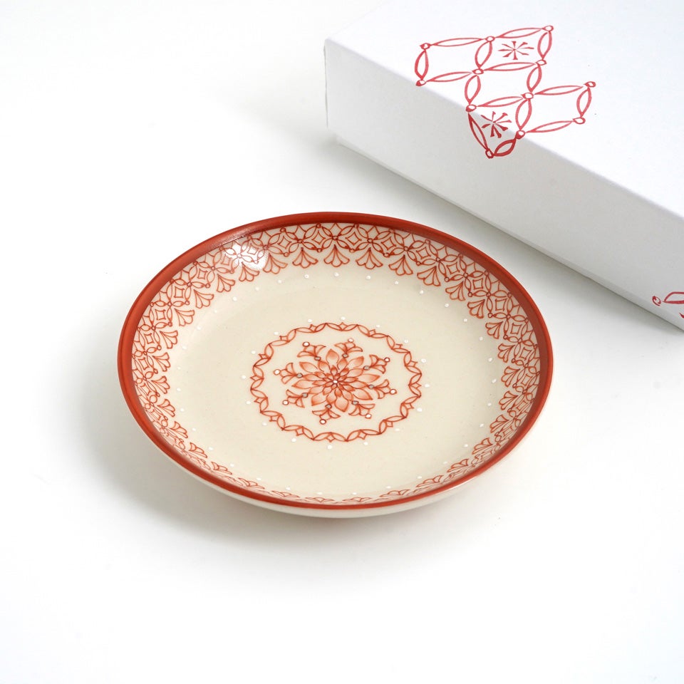赤絵の系譜 赤絵 小皿（しらべ） 松村かなこ〈1枚〉 京焼・清水焼 |皿